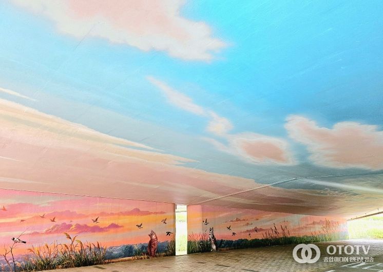 평택시 통복동, 통복천 스토리벽화 눈길 사로잡다