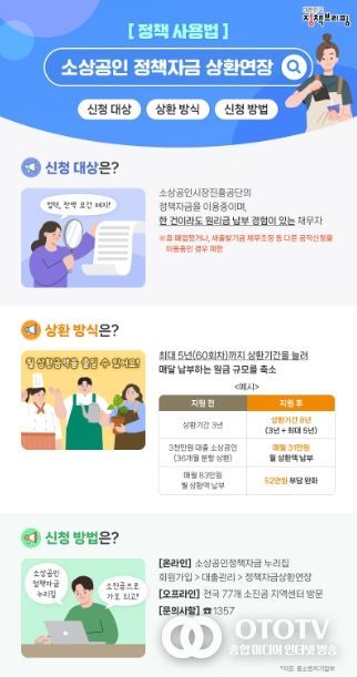 소상공인 정책자금 상환연장’ 신청하세요!