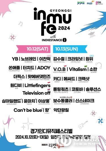 ‘경기인디뮤직페스티벌 2024’ 라인업 포스터