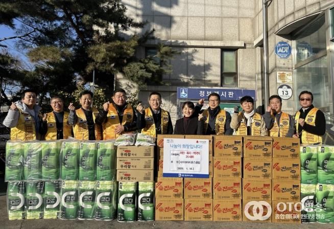 수원시 권선구 평동 서수원라이온스클럽, 설명절 이웃돕기 물품 후원