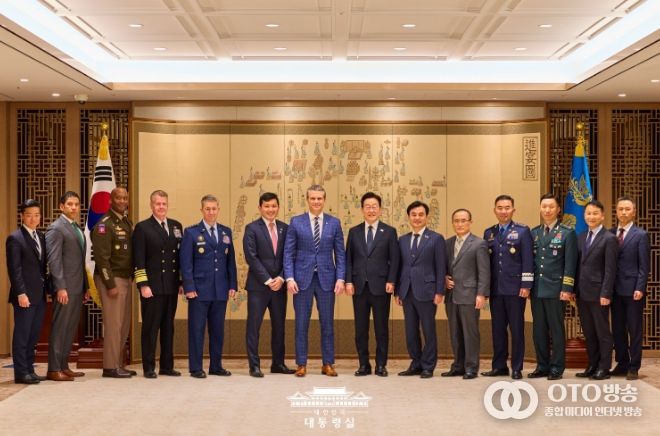 피트 헤그세스 미 전쟁부 장관 예방(대통령실)