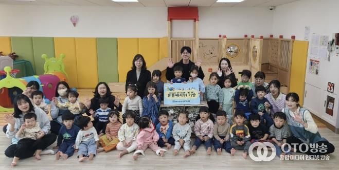 수원시 영통구 매탄3동 삼성SDS ICT수원센터 어린이집, 폐유용자원 기증으로 환경보호 실천