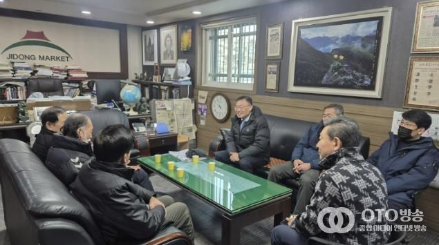 황규돈 신임 팔달구청장, 수원시 팔달구 전통시장 상인회와 소통 행보 시작해