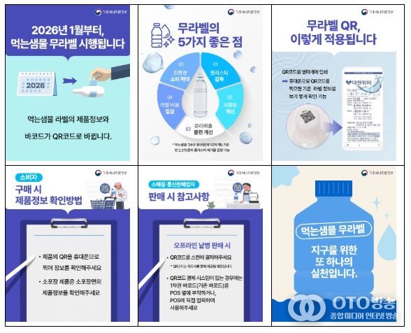 먹는샘물 무라벨 의무화