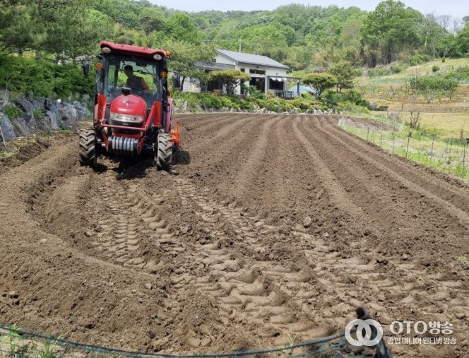 농작업 지원 현장 모습