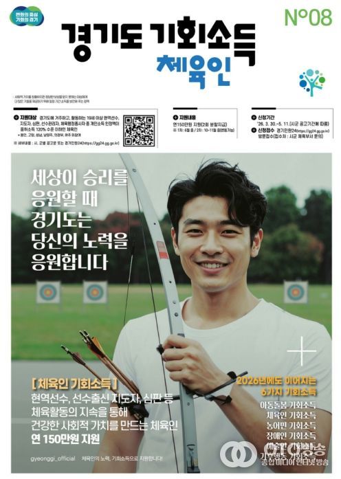 안성시, 체육인 기회소득 4월 1일부터 접수 시작